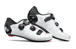 Chaussures Vélo Route SIDI Ergo 5 Mega Blanc Noir Mat Carbon Composite