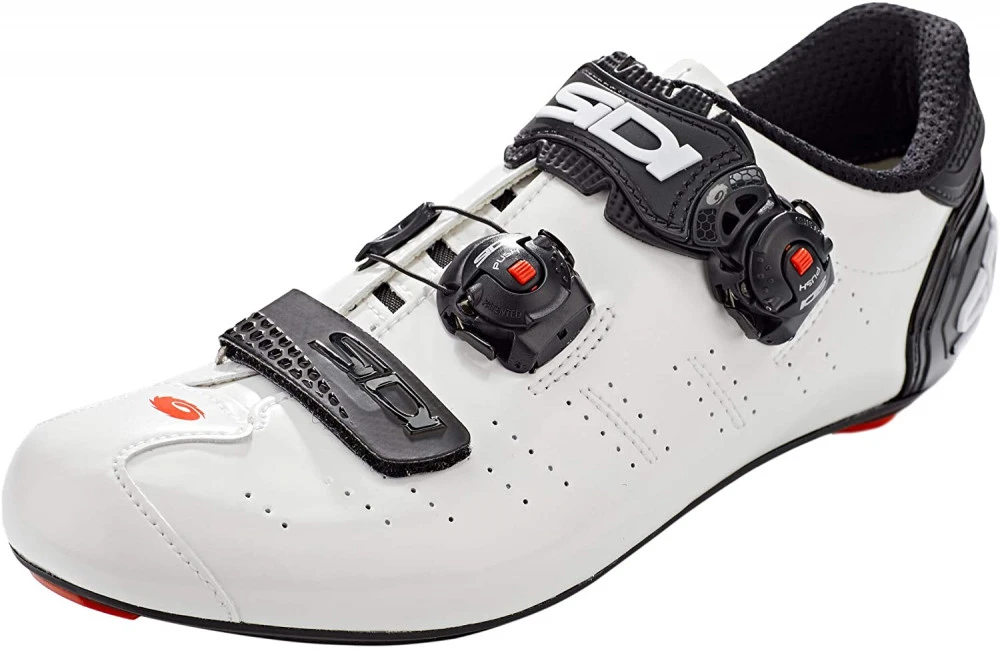 Chaussures Vélo Route SIDI Ergo 5 Mega Blanc Noir Mat Carbon Composite 5 Chaussures Vélo Route SIDI Ergo 5 Mega Blanc Noir Mat Carbon Composite – Image 5