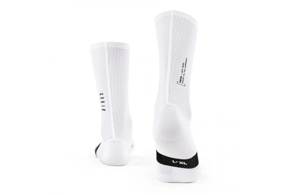 GOBIK Chaussettes Vélo UNISEX VORTEX Blanches 2022 2 GOBIK Chaussettes Vélo UNISEX VORTEX Blanches 2022 – Image 2