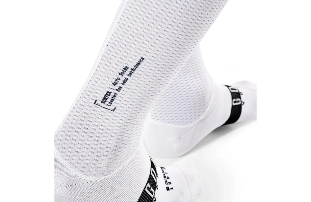 GOBIK Chaussettes Vélo UNISEX VORTEX Blanches 2022 3 GOBIK Chaussettes Vélo UNISEX VORTEX Blanches 2022 – Image 3