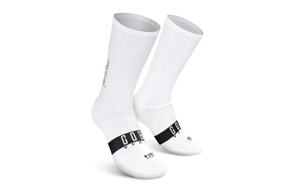GOBIK Chaussettes Vélo UNISEX VORTEX Blanches 2022 1 GOBIK Chaussettes Vélo UNISEX VORTEX Blanches 2022