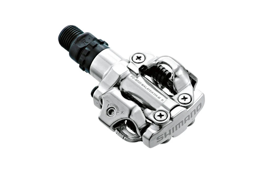 SHIMANO Pédales VTT SPD PD-M520 Argent 1 SHIMANO Pédales VTT SPD PD-M520 Argent