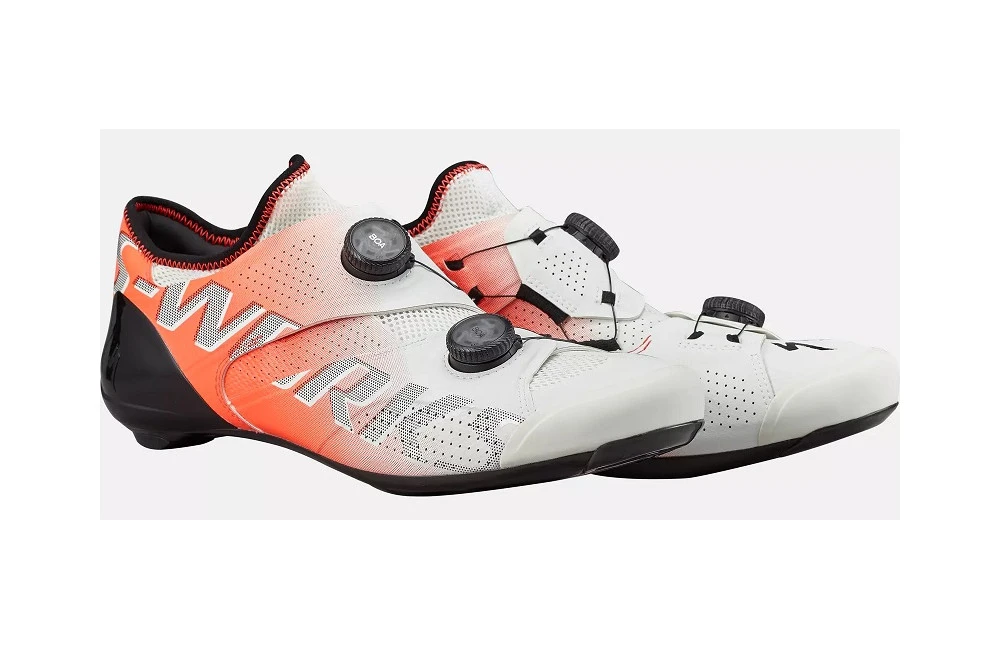 SPECIALIZED Chaussures Vélo Route S-Works ARES - Dune White / Fiery Red 3 SPECIALIZED Chaussures Vélo Route S-Works ARES - Dune White / Fiery Red – Image 3