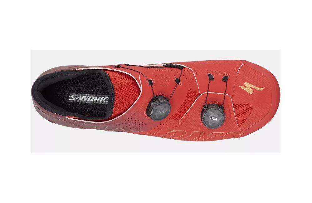 SPECIALIZED Chaussures Vélo Route S-Works ARES Marron Rouge 5 SPECIALIZED Chaussures Vélo Route S-Works ARES Marron Rouge – Image 5